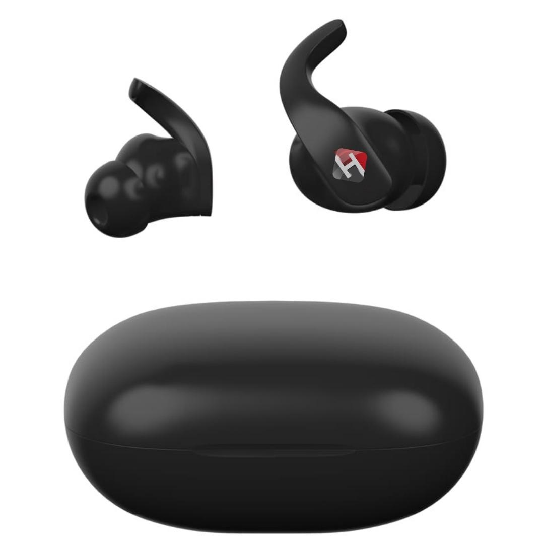 True wireless Earbuds. Deep Bass Standby time 100hrs Play Time 20 hrs Bluetooth version 5.1 Type  C Charging Time 1hrs